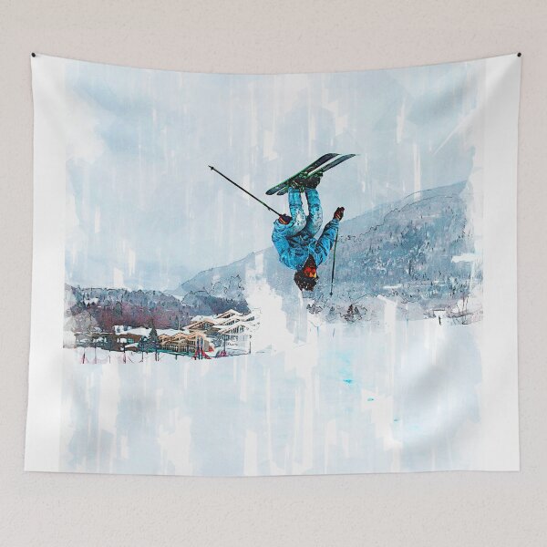 Item preview, Upside Down Skiing Pro. For ski lovers. designed and sold by ColortrixArt.