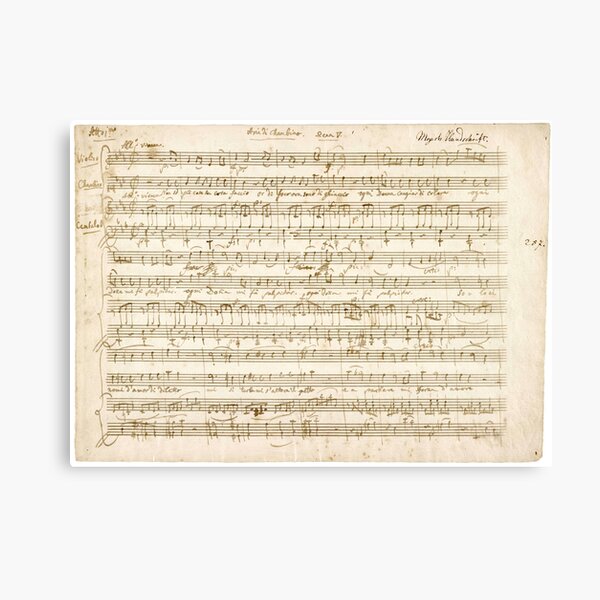 Item preview, Mozart | Amadeus Mozart original manuscript score designed and sold by en10minutos.