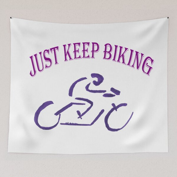 Item preview, Just Keep Biking designed and sold by AliCatOriginals.
