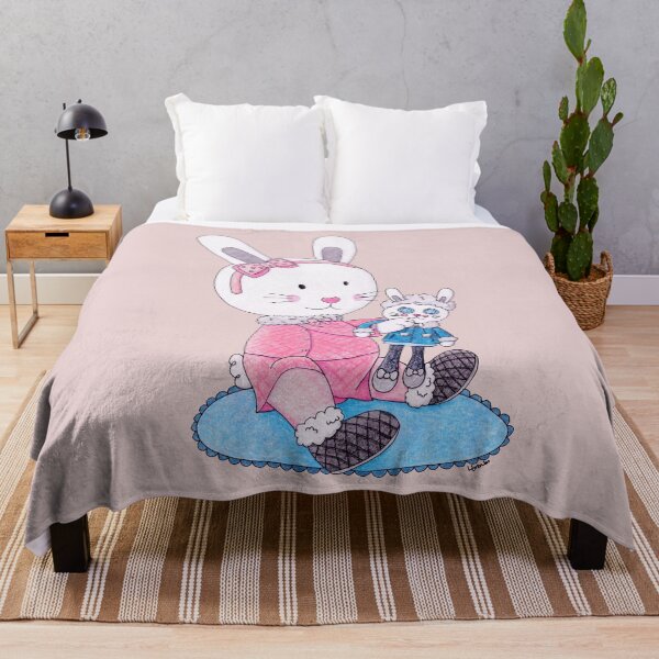 Artikelvorschau, Rabbit with Mini Rabbit entworfen und verkauft von LouiseFranksArt.