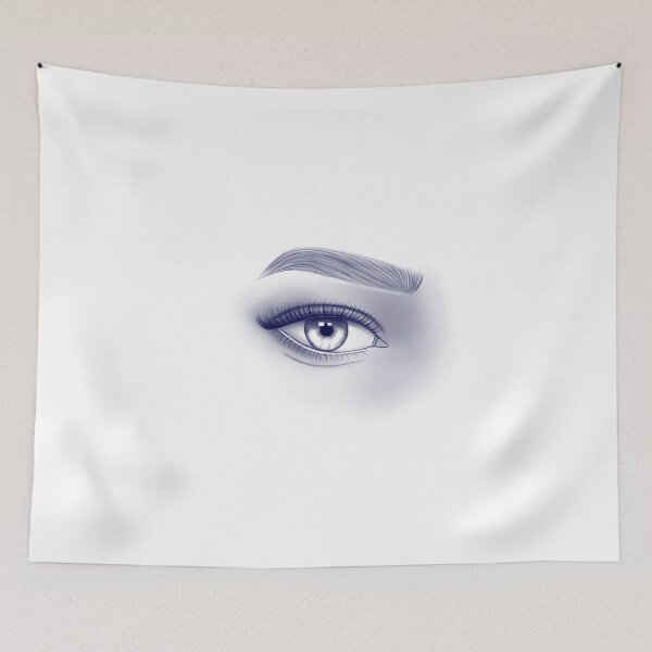 Item preview, The female eye. Monochrome illustration designed and sold by Iris777.