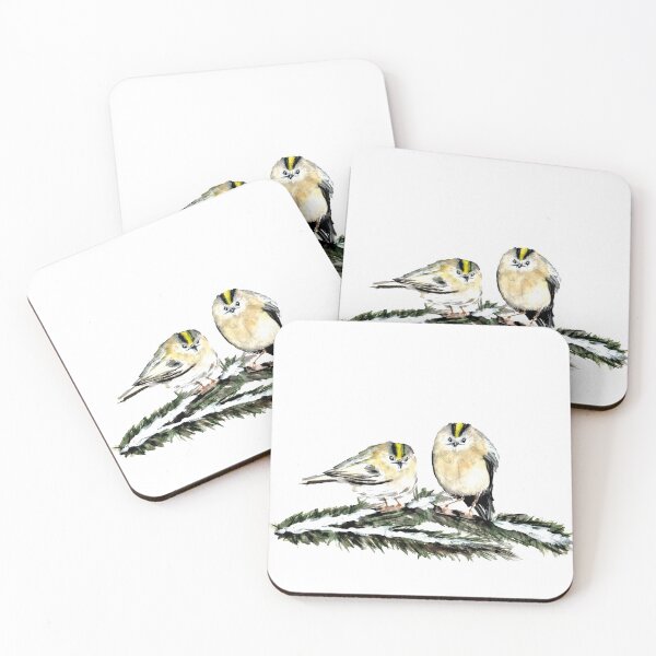 Item preview, Wintry Goldcrests designed and sold by amber-t.