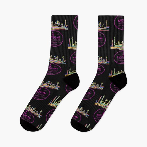 Item preview, Amsterdam Kingdom City Skyline Neon Dream designed and sold by Drnksuzys.