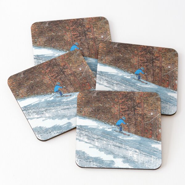 Item preview, Skiing Fast Abstract designed and sold by ColortrixArt.