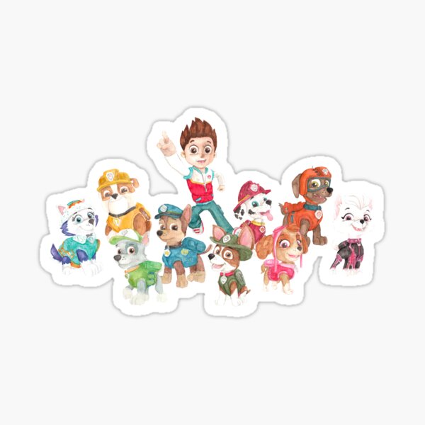 15 Stickers Paw Patrol - Commestibile - senza E171 - Annikids