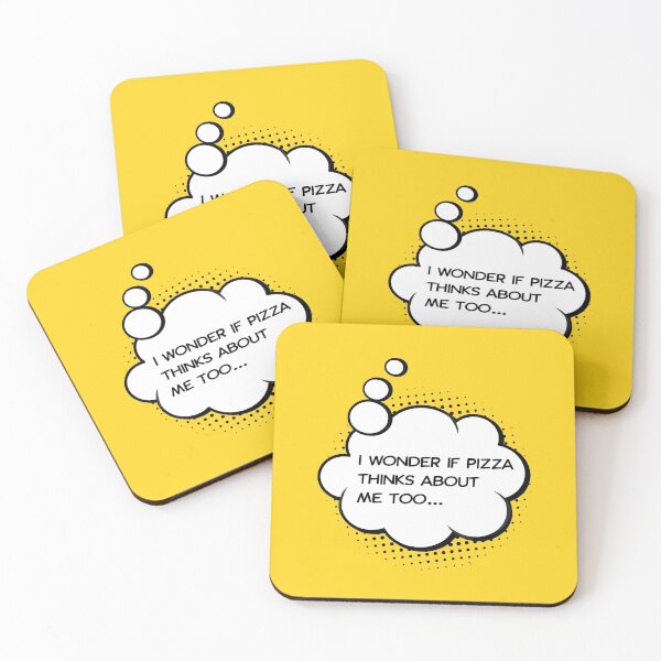 Item preview, I wonder if pizza thinks about me too IV designed and sold by HappyLime.