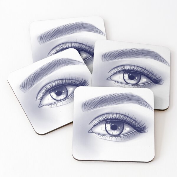Item preview, The female eye. Monochrome illustration designed and sold by Iris777.
