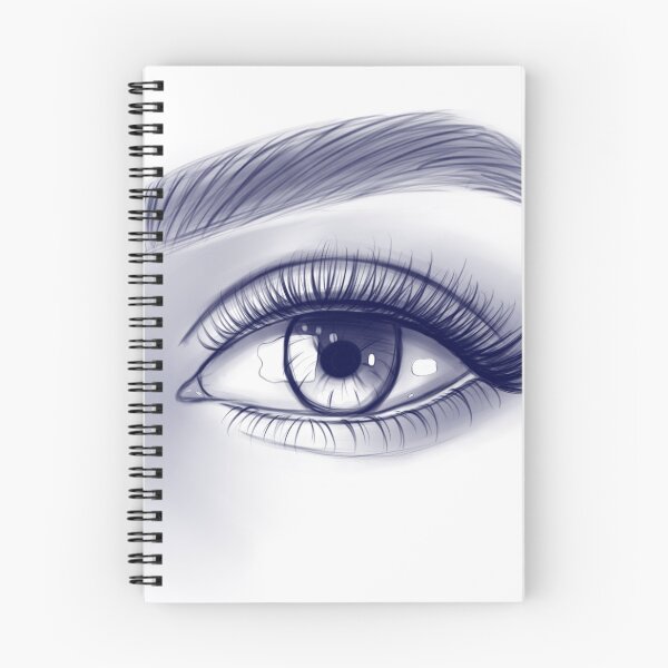 Item preview, The female eye. Monochrome illustration designed and sold by Iris777.