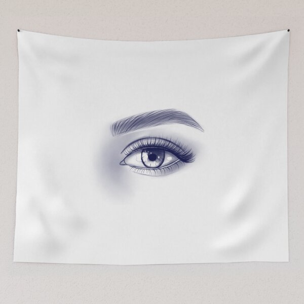 Item preview, The female eye. Monochrome illustration designed and sold by Iris777.