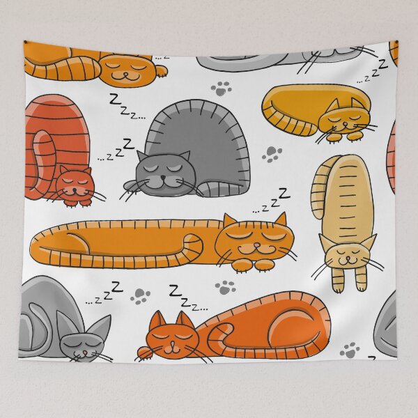 Item preview, Cute Sleepy Cats designed and sold by Walk-It-Off.