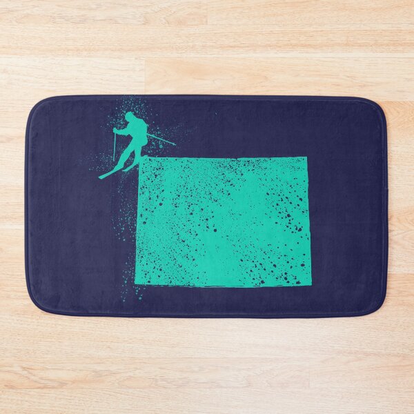 Item preview, State of Colorado Skier- Now in Teal! designed and sold by HungryDino.