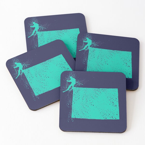 Item preview, State of Colorado Skier- Now in Teal! designed and sold by HungryDino.