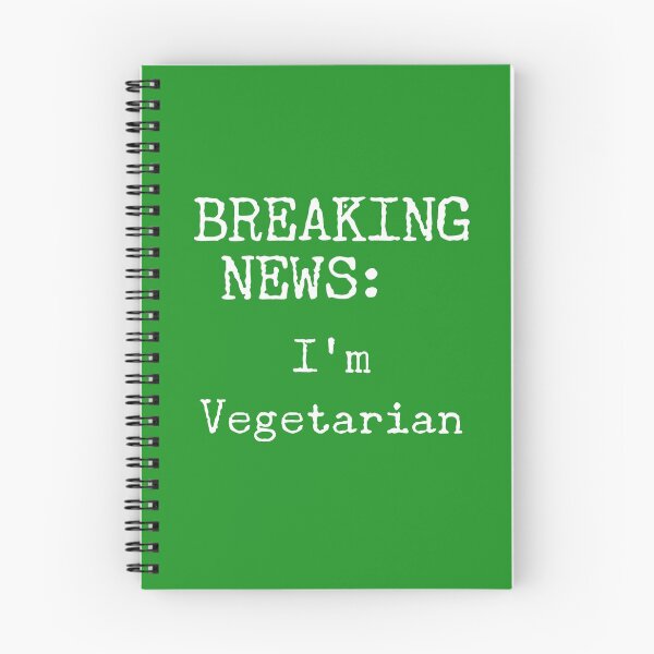 Item preview, Breaking News: I'm A Vegetarian, Anti Meat, Vegetarian, Veggie designed and sold by HomeConscious.