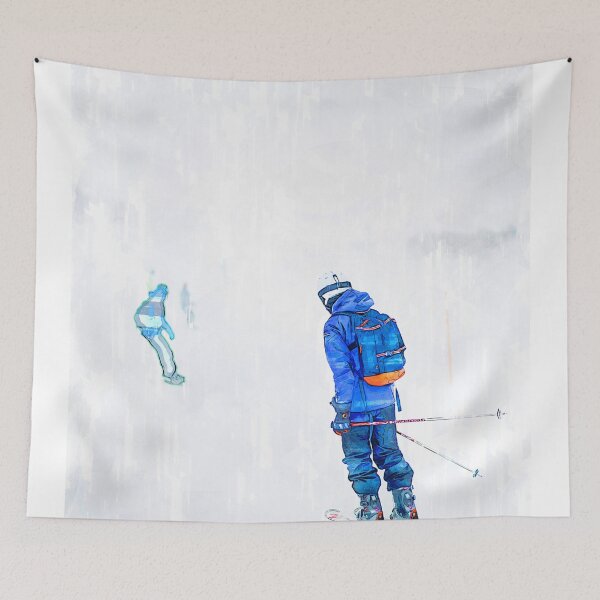 Item preview, Skiers Mount Perisher. For ski lovers. designed and sold by ColortrixArt.