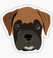 Boxer Puppy Love Sticker