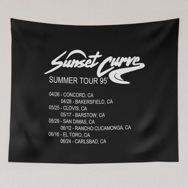 Item preview, Sunset Curve Band Summer Tour 1995 designed and sold by maploondesigns.