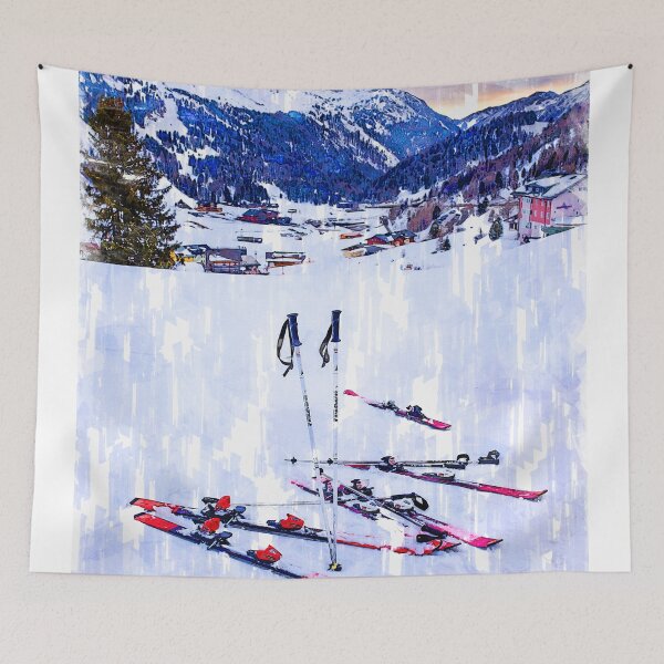 Item preview, Ski Kit Abstract Austria. For ski lovers. designed and sold by ColortrixArt.