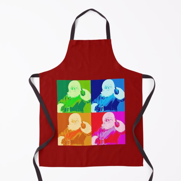 Item preview, Happy Rainbow Santa - Colorful Retro Vintage Pop Art Poster Design like an Andy Warhol Style - The Best Merry Christmas New Year 2021 Gift Idea for Costume Family Party or Office and Corporate Events designed and sold by WG-Factory.