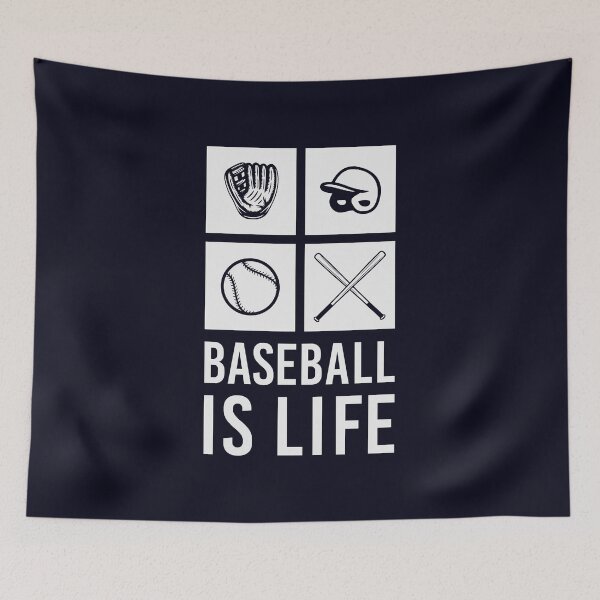 Item preview, Baseball is Life Baseballism (White) designed and sold by grofith22.