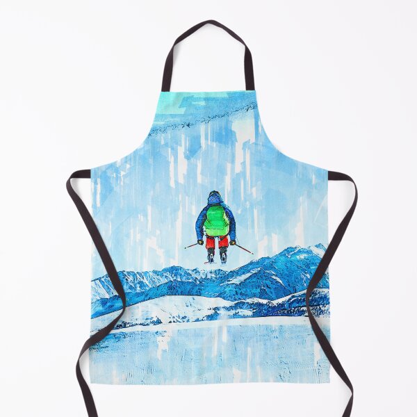 Item preview, Skier In The Air Abstract. For ski lovers. designed and sold by ColortrixArt.