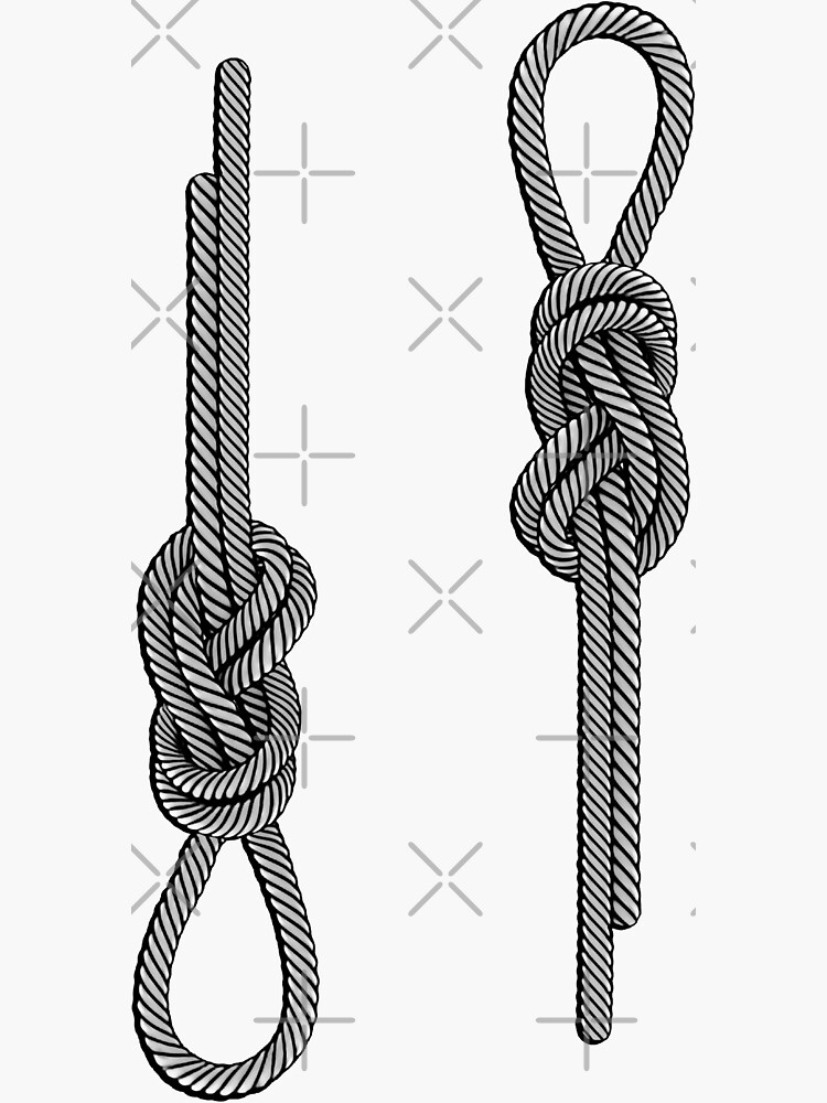 Knot old rope mountaineering climbing sailing Sticker by