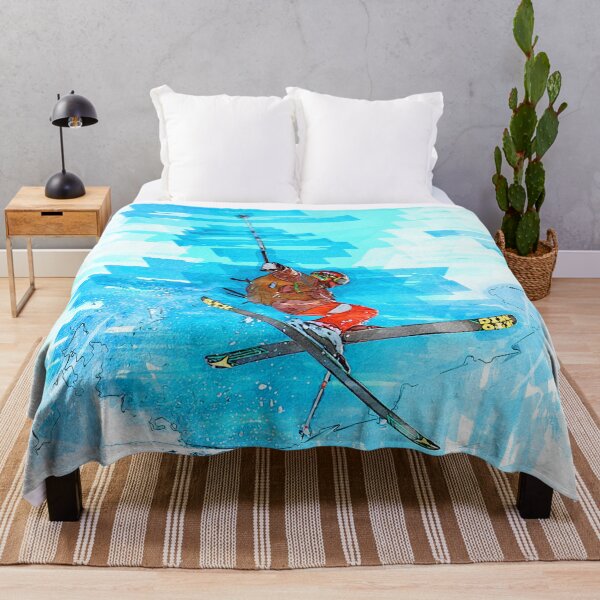Item preview, Cross Skier Jump Abstract. For ski lovers. designed and sold by ColortrixArt.