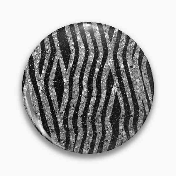 Item preview, Glittery Zebra Faux Animal Fur designed and sold by Octavia Soldani.