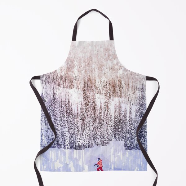 Item preview, Skiing White Snow Forest. For ski lovers. designed and sold by ColortrixArt.