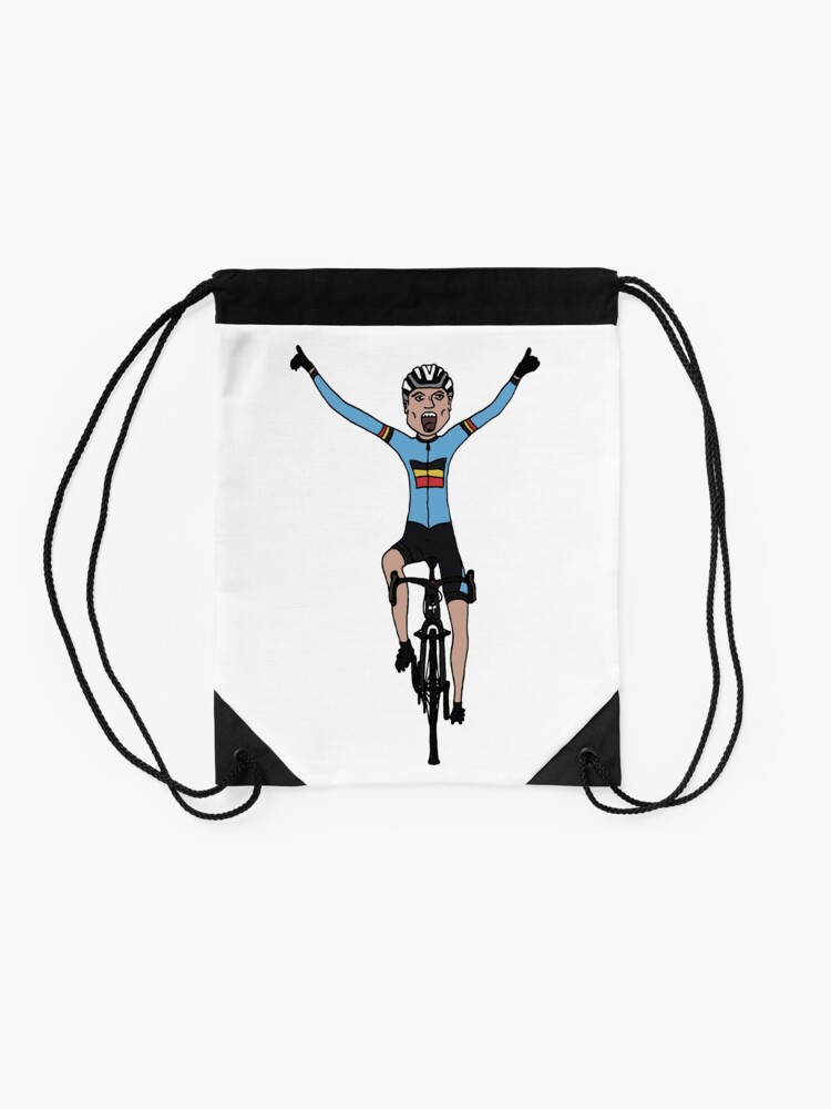 "Wout Van Aert" Drawstring Bag by Number14 | Redbubble