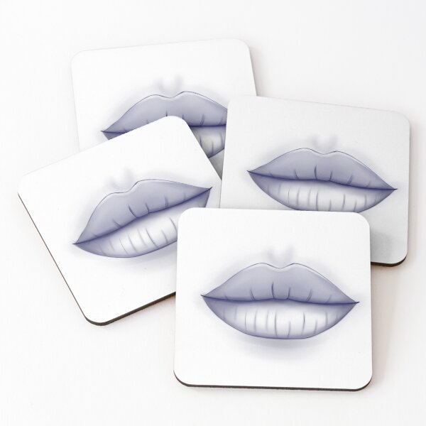 Item preview, Lips. Monochrome illustration designed and sold by Iris777.