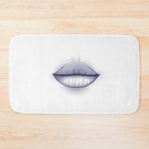 Item preview, Lips. Monochrome illustration designed and sold by Iris777.