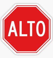 Stop, Road Sign, Mexico Sticker