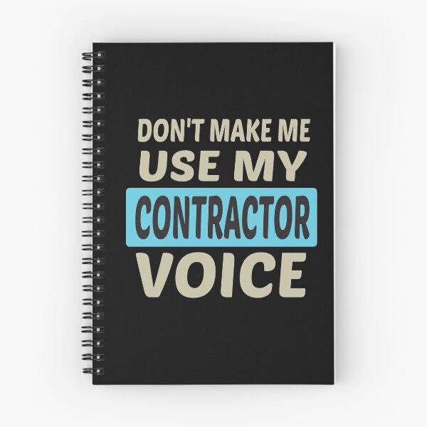 Item preview, Don't Make Me Use My Contractor Voice, Cute Funny Gift Idea For Contractors  designed and sold by awesomedraw.