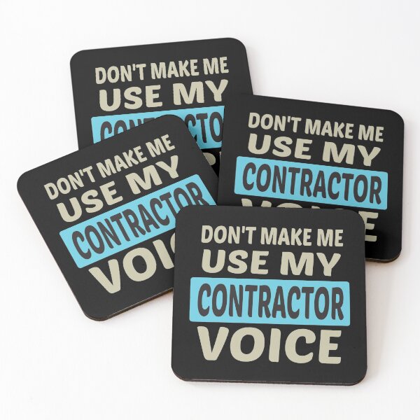 Item preview, Don't Make Me Use My Contractor Voice, Cute Funny Gift Idea For Contractors  designed and sold by awesomedraw.