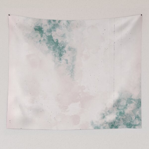 Item preview, Soft Abstract in Teal Green and Light Pink designed and sold by kasamor.
