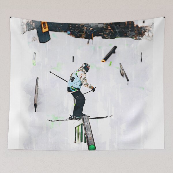 Item preview, Skiing Freestyle Abstract. For ski lovers.  designed and sold by ColortrixArt.