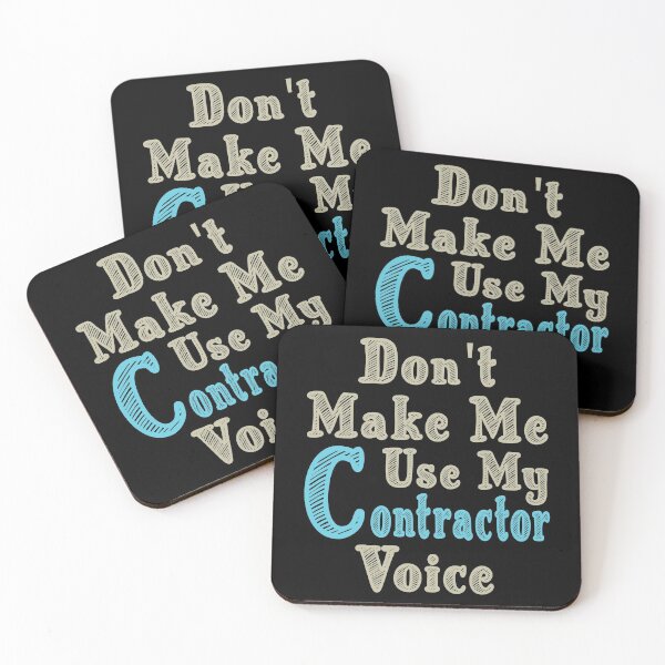 Item preview, Don't Make Me Use My Contractor Voice, Cute Funny Gift Idea For Contractors  designed and sold by awesomedraw.