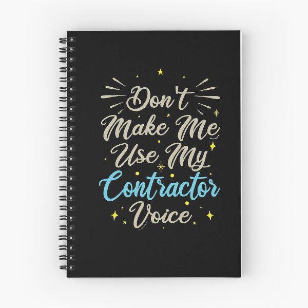 Item preview, Don't Make Me Use My Contractor Voice, Cute Funny Gift Idea For Contractors  designed and sold by awesomedraw.