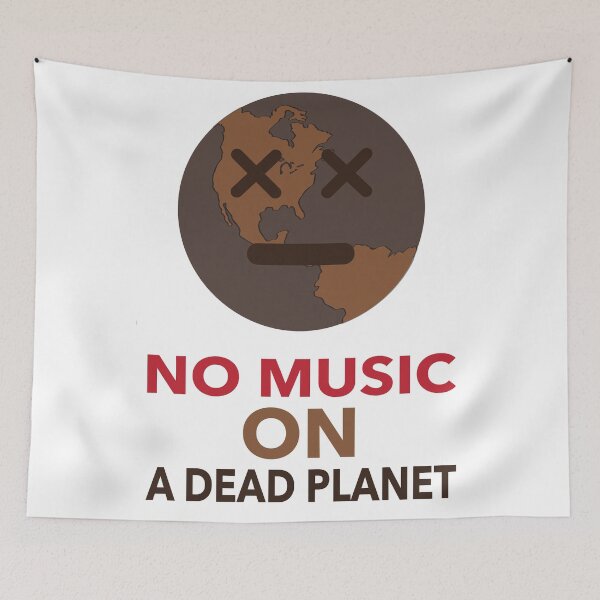 Item preview,  No Music On A Dead Planet  designed and sold by cattiktoks1718.