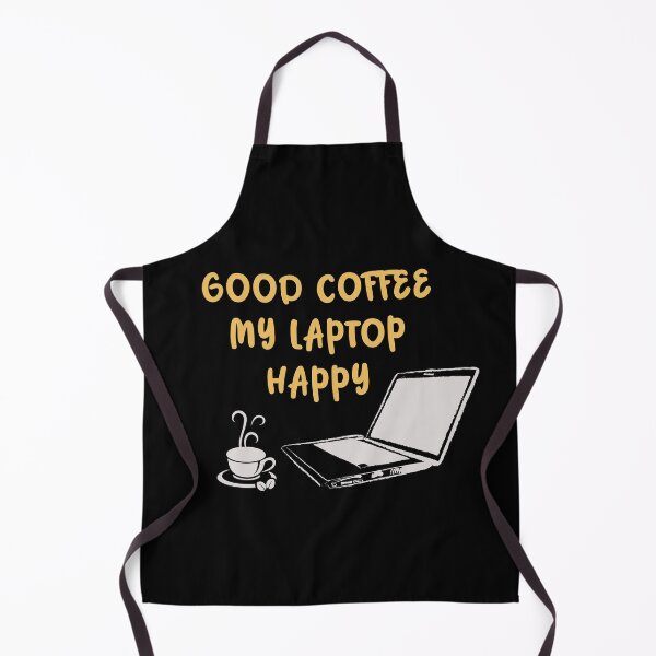 Item preview, Good coffee, my laptop, happy saying, coffee fan gift designed and sold by ThommyBLN.