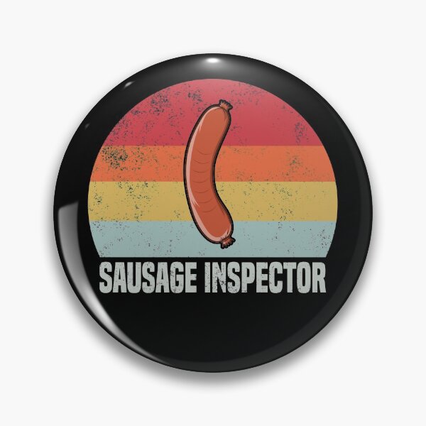 Item preview, Retro Sausage Inspector - Weiner Lover designed and sold by Kawaiindoodle.