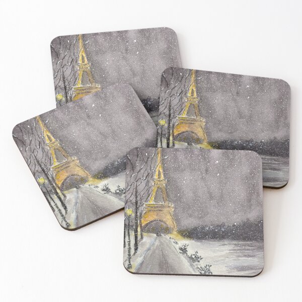 Item preview, Noche de invierno en París Acuarela original designed and sold by CasaleArt.