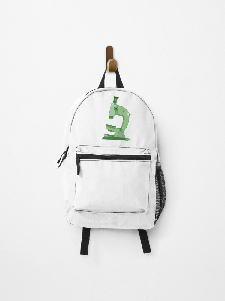 Thumbnail 1 of 3, Backpack, Shiny Green Microscope designed and sold by KatherineWinner.