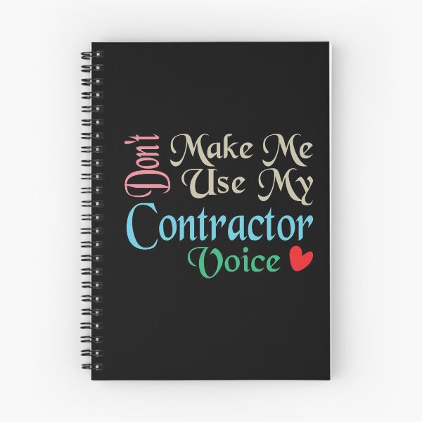 Item preview, Don't Make Me Use My Contractor Voice, Cute Funny Gift Idea For Contractors  designed and sold by awesomedraw.