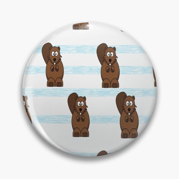 Item preview, Brown beavers on stripes designed and sold by tetibright.