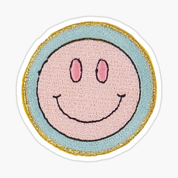 CHENILLE SMILEY FACE PATCH – The Refinery