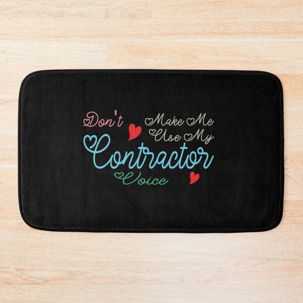 Item preview, Don't Make Me Use My Contractor Voice, Cute Funny Gift Idea For Contractors  designed and sold by awesomedraw.