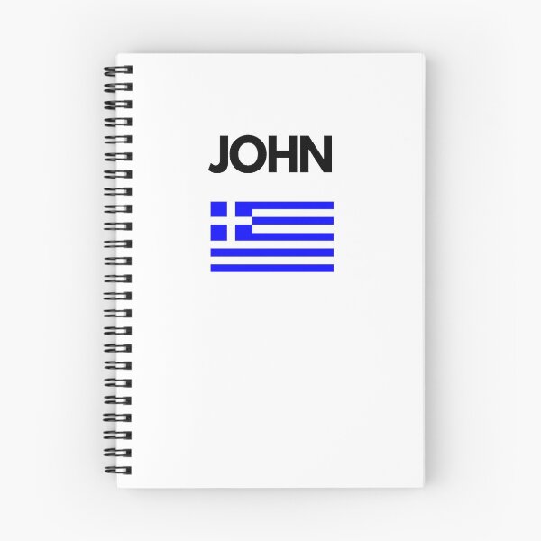 Item preview, John Greek Name with Greek Flag Design designed and sold by TheGreekGuy.