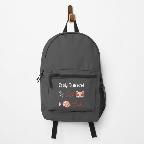Item preview, Easily Distracted by Cats and Books designed and sold by khalilelk.