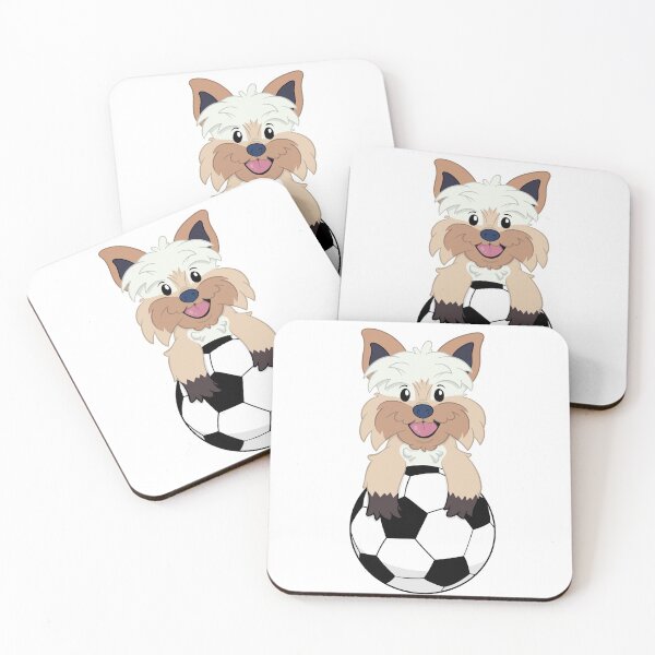 Item preview, Yorkie with a soccer ball designed and sold by Lizreed1827.